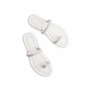 Pantoufles formelles blanches pour filles KD5592 - Product Image 1