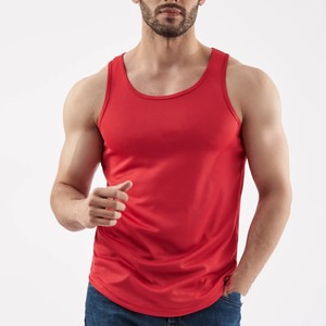 Débardeur Homme Rouge Sans Manches Col Rond Rayé Tricoté Décontracté Respirant Fitness 100% Polyester – Collection 2026 (Vente en Gros) - Product Image 6