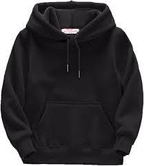 Custom Men's Streetwear Hoodie - High Quality 100% Cotton <b>Fleece</b> Plain <b>Black</b> Pullover with Pocket - Product Image 3