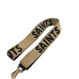 CRYSTAL CRAFT Cuentas de vidrio de color personalizadas Correa de monedero de estilo indio para bolsos-Tamaño y logotipo personalizables - Product Image 1