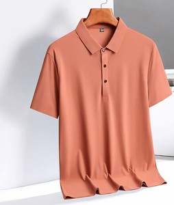 Camiseta de Hombre de Color Sólido, Algodón Teñido, Cuello Redondo, Manga Corta, Corte Regular, Informal, Básica, Cómoda, para Uso Diario - Product Image 4