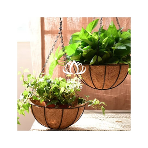 Pot carré en fibre de coco BLUE LOTUS Sabrina, support de racines propre et sûr, rétention d'humidité, pour plantes d'intérieur et d'extérieur, 20L - Product Image 1