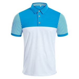 เสื้อโปโลกอล์ฟสำหรับผู้ชาย แห้งเร็ว ระบายอากาศได้ดี ชุดกีฬา ผ้าฝ้ายระบายอากาศ ชุดทำงาน เสื้อโปโลแบบยูนิฟอร์ม - Product Image 1