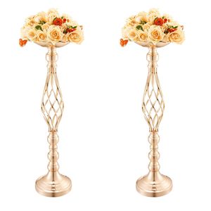 20 Pezzi Vasi per Fiori da Matrimonio in Metallo Dorato, Altezza 58cm/22.83 Pollici, Supporto per Composizioni Floreali, Espositore per Decorazioni Tavoli Nuziali - Product Image 1