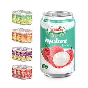 Meilleur prix de gros pour les boissons au litchi en conserve de 330 ml, marque Nawon, provenant d'une usine de boissons au Vietnam, prix usine, étiquette privée, service OEM - Product Image 1