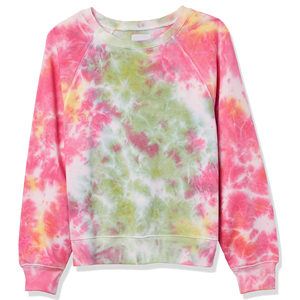 Sudadera Oversize de Cuello Redondo con Estampado Tie Dye para Mujer, Manga Larga, Tejida, 100% Algodón, Informal, para Otoño e Invierno - Product Image 6