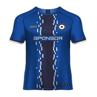 Maillots et T-shirts de football personnalisables, imprimés, respirants et à séchage rapide, uniformes d'entraînement pour le football et le soccer, 100% polyester