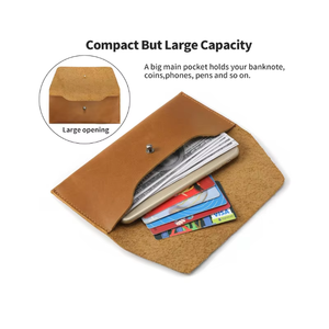 Nouveau design Portefeuille en cuir portable long, pochette à monnaie, pochette élégante, porte-monnaie, petit porte-cartes pour la gestion des espèces - Product Image 4
