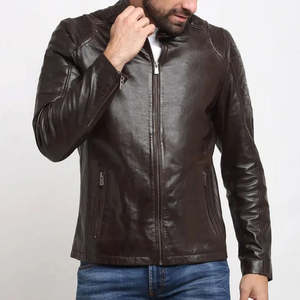 Chaqueta de Cuero Genuino para Hombre, Diseño Personalizado OEM, 100% Cuero Real, Estilo Casual y Moderno, Empaque Premium - Product Image 2