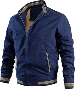 Chaqueta de bombardero de invierno para hombre de gran tamaño, chaquetas de bombardero de Color sólido para hombre, chaqueta de bombardero para hombre - Product Image 2