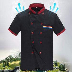 Modern Design Top Quality Classic Design Short Sleeve Cotton Chef Coat Customized Restaurant <b>Kitchen</b> Uniform Chef Coat Jacket - Product Image 5
