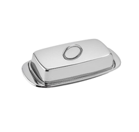Beurrier en acier inoxydable plaqué cuivre, design contemporain, durable, pour la salle à manger et la cuisine