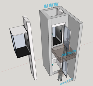 Ascenseur de 400 kg pour maison, directement de l'usine, ascenseurs domestiques simplifiés pour personnes âgées, vente chaude - Product Image 4