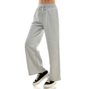 Joggers <b>Flared</b> Casual Pant Women's Autumn Pants Flat Front Regular Fit Pockets OEM Service 100% Cotton Breathable Canvas - Product Image 1