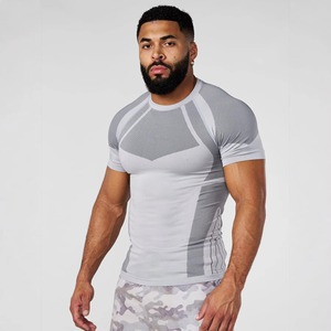 Custom Fitness Activewear T Shirt Manufacturer Compression Sports Shirt Moisture Wicking Four Way Stretch OEM ODM Wholesale - Product Image 5