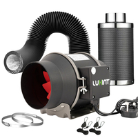 Kit complet de tente de culture intérieure LUXINT AU Stock 5x5 pieds avec éclairage de culture 480W, système de ventilation 6 pouces, ventilateur à clip pour la croissance des plantes d'intérieur