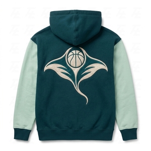 Lässiger Maßgeschneiderter Unisex Streetwear Fleece Baumwolle/Polyester Hoodie OEM Sportbekleidung Mode Pullover mit Besticktem Logo Hersteller - Product Image 2