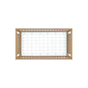 Lit bébé moderne Davira avec coussin en bois d'acajou, finition naturelle durable pour chambre à coucher et hôtel - Product Image 4