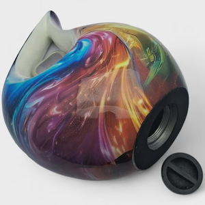 Urne funéraire colorée en forme de goutte d'eau, en métal, pour cendres, avec découpe en forme de cœur, récipient décoratif commémoratif - Product Image 6