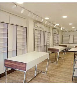 Diseño Interior de Tienda de Moda Premium, Mobiliario Moderno, Elegantes Unidades de Exhibición de Ropa, Estantes de Pared para Tiendas Minoristas - Product Image 1