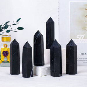 หินชุงไกต์ธรรมชาติทรงหอคอย ขัดเงา ใช้ตกแต่งบ้าน สำนักงาน ขายส่ง - Product Image 2