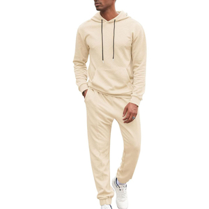 Survêtements de jogging élégants pour hommes, en coton/polyester, unis, à prix avantageux - Product Image 1