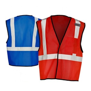 Workpro — gilet de sécurité anti-poussière en maille réfléchissante de haute visibilité, avec poches, pour la Construction - Product Image 1