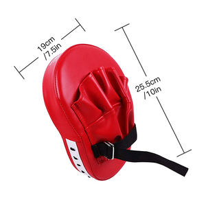 Almohadillas de cuero personalizadas con logo, las más vendidas, con correa de muñeca ajustable para entrenamiento profesional de kickboxing comercial. - Product Image 4