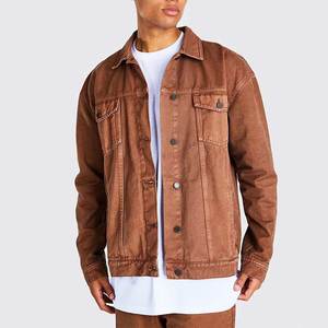 <b>Custom</b> Design & Logo Apparel Clothing Sun Faded Boxy Jeans <b>Jacket</b> Distressed Low Price Vintage Boxy Embroidered <b>Denim</b> <b>Jacket</b> - Product Image 5