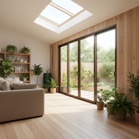Ventanas Corredizas Horizontales Toan Cau de Aleación de Aluminio, Pantalla Plegable Insonorizante, Ventana de Aluminio Moderna para Casa Residencial o Villa