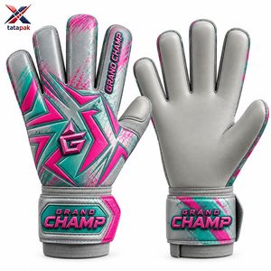 ถุงมือผู้รักษาประตู Tata Pak Grand Champ แบบเต็มนิ้ว หนังแท้ ฝ่ามือทำจากยางลาเท็กซ์ ระบายอากาศได้ดี สายรัดข้อมือปรับได้ สำหรับกิจกรรมกลางแจ้ง เหมาะสำหรับทุกเพศ - Product Image 5