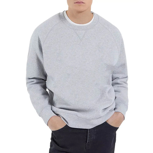เสื้อฮู้ดดี้แฟชั่นไซส์ใหญ่ ผ้าเฟรนช์เทอร์รี่ คอกลม สำหรับผู้ชาย ผ้าฝ้าย 100% ยั่งยืน เสื้อสเวตเชิ้ตผ้าเฟรนช์เทอร์รี่สำหรับผู้ชาย - Product Image 4