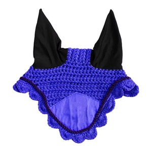 Professional Horse <b>Fly</b> Veil Crochet Ear Bonnet Neoprene Ears Custom Piping Equestrian Riding Gear OEM Wholesale - Product Image 6