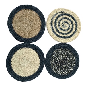 100% napperon lisse antidérapant en jute meilleure qualité diverses couleurs unies prix d'usine imbattable bas du Bangladesh pour les mariages - Product Image 4