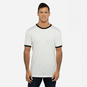 Camiseta de Hombre con Cuello en V, Diseño Moderno, Alta Calidad, 100% Algodón, Tejido Dobby, Color Sólido, Corte Regular, Marca de Lujo, Logotipo Frontal - Product Image 6