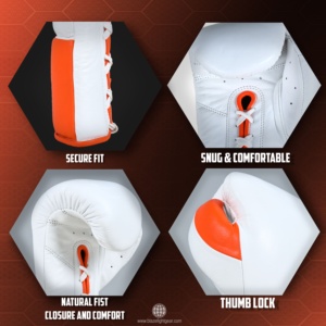 Guantes de Boxeo de Alta Calidad para Entrenamiento Profesional, con Cordones, OEM ODM, Logotipo Personalizado de Fábrica, Artes Marciales, 8oz 10oz 12oz - Product Image 4