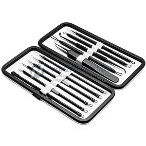 Professional Custom Logo Kit Stainless Steel Facial Care Tweezers Blackhead Ingrown Hair Remover Extraction Tools - Product Image 6