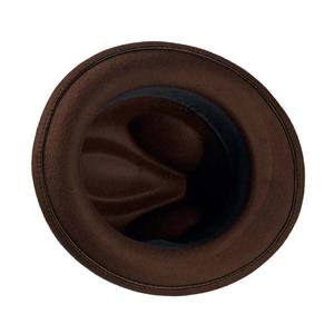 หมวกเฟโดร่าแฟชั่นผ้าโพลีเอสเตอร์สำหรับผู้ชาย สไตล์ลำลอง รับทำโลโก้ ขายส่ง หมวกเฟโดร่า 100% หมวกเฟโดร่าฤดูร้อน แฟชั่นลำลอง น้ำหนักเบา - Product Image 4