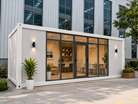 Maison conteneur en acier modulaire de luxe, pliable, détachable, personnalisable, respirante, pour immeuble de bureaux de 40 pieds, mobile et préfabriquée