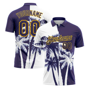 Polos de Golf Personalizados con Bordado y Sublimación en Poliéster para Hombre, Jersey Transpirable de Alta Calidad en Tejido de Algodón y Spandex de Secado Rápido - Product Image 3