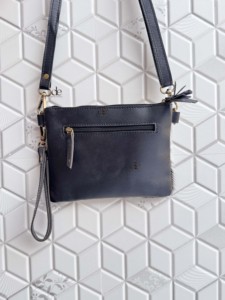 กระเป๋าถือหนังวัวขนเฟอร์สำหรับผู้หญิงกระเป๋าถือหนังขนเฟอร์สีเทอร์ควอยส์โบฮีมีดีไซน์ไม่ซ้ำใคร - Product Image 4