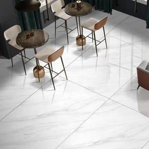 Carrara Supremo Blanc 1600x3200mm Carrelages de sol en porcelaine Full Body Aspect marbre brillant Salle à manger extérieure Sous-sol Escalier de jardin - Product Image 2