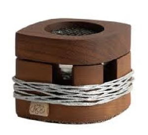 Elegant Design Handmade <b>Black</b> Wood Incense Burner With White Rope <b>Wrap</b> Aromatic Diffuser All-Season Use Burner Holder Gift Set - Product Image 5