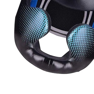 Professional <b>Face</b> Protection Full <b>Face</b> Boxing Head Guard Red White & Gold Fly Head Guards Boxing Training Helmets - Product Image 2