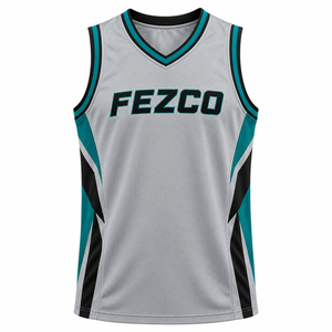 Maillot de basketball unisexe personnalisé rouge, noir et blanc – Hauts tendance respirants 100 % polyester antibactérien - Product Image 6