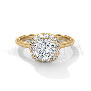 Most Selling Solitaire Prong Setting <b>Cushion</b> Cut Diamond Ring for Everyday Wear Office Use And Wedding Elegant Gift For Her - Product Image 1