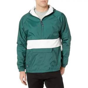 Fashion Vintage Windbreaker Padded Outdoor Nylon Jacket Men's <b>Top</b> Patchwork Two-Tone Jacket - Product Image 3