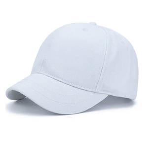 Custom White 6-Panel Baseball <b>Cap</b> Unisex Fitted Canvas Casual Solid Color Children's <b>Hat</b> Four Seasons Wear Embroidery Silk - Product Image 4