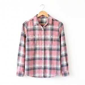 <b>Women's</b> Winter Plaid <b>Flannel</b> <b>Shirt</b> Cozy Warm Casual <b>Check</b> <b>Shirt</b> OEM ODM Wholesale Factory Custom Colors Low MOQ - Product Image 2