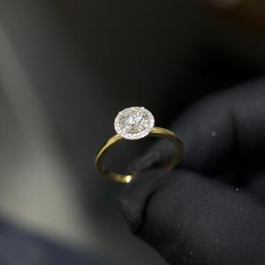 Bague en diamant de laboratoire de qualité export avec diamant rond de 0,2 carat pour fiançailles, mariage et vente en gros mondiale - Product Image 4
